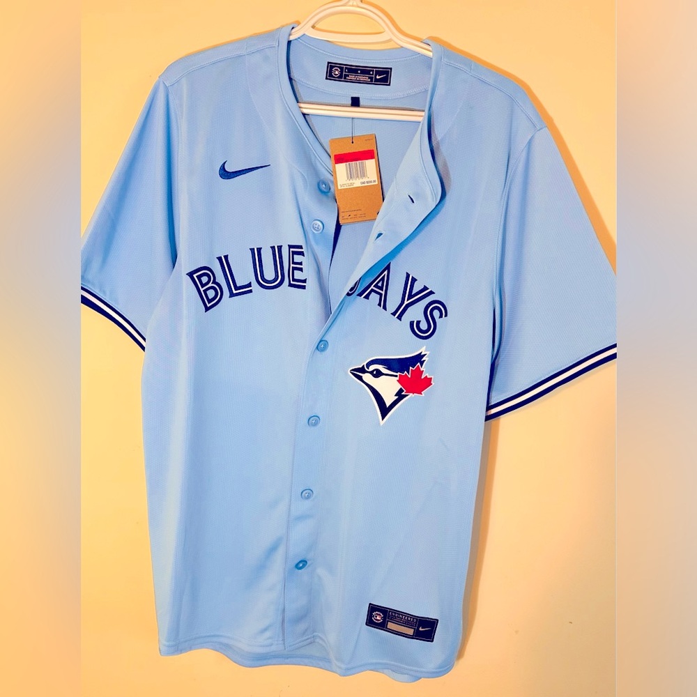 Men's Toronto Blue Jays Nike Powder Blue Alternate Elite Player Jersey
